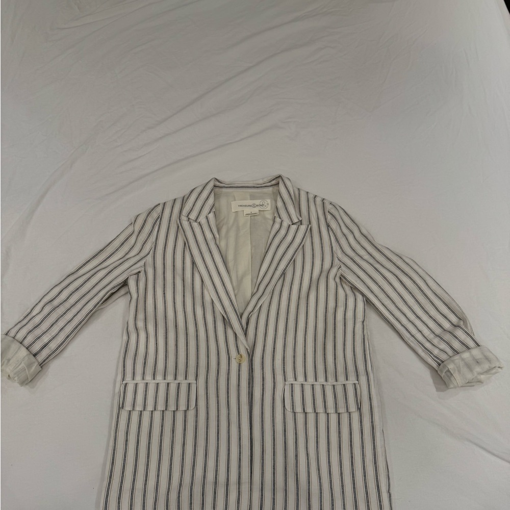 Striped linen Women's Blazer